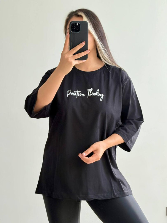 تیشرت لانگ آستین سهربع زنانه طرح قلب - پنبه سوپر 10 رنگ