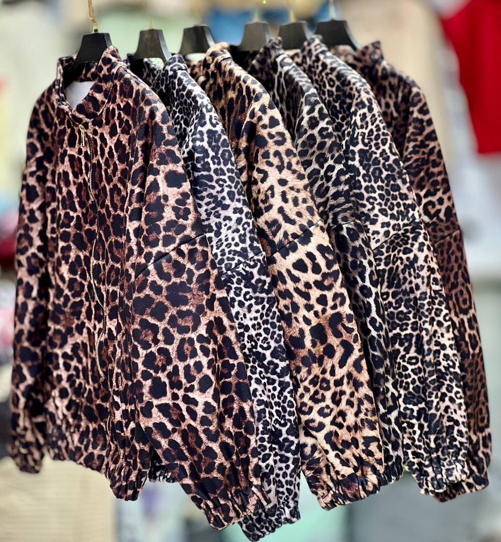 بامبر پلنگی زنانه فوتر - سایز فری ۳۸ تا ۴۸