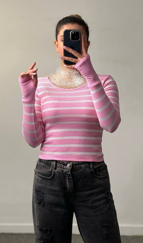 کراپ تیشرت پشت بندی