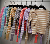 کراپ تیشرت راه راه دخترانه مچ فینگر