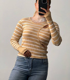 کراپ تیشرت راه راه دخترانه مچ فینگر