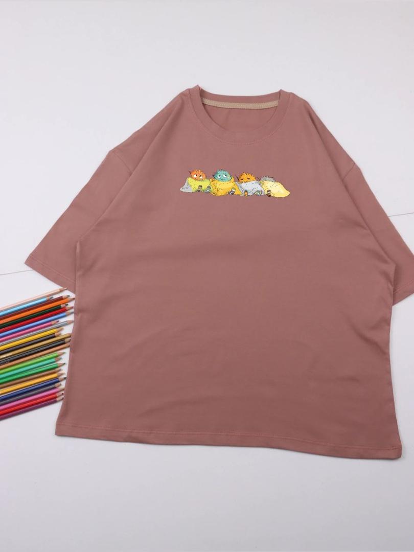 کراپ پنبه سوپر طرح کارتونی  - فری سایز ۳۶ تا ۴۴