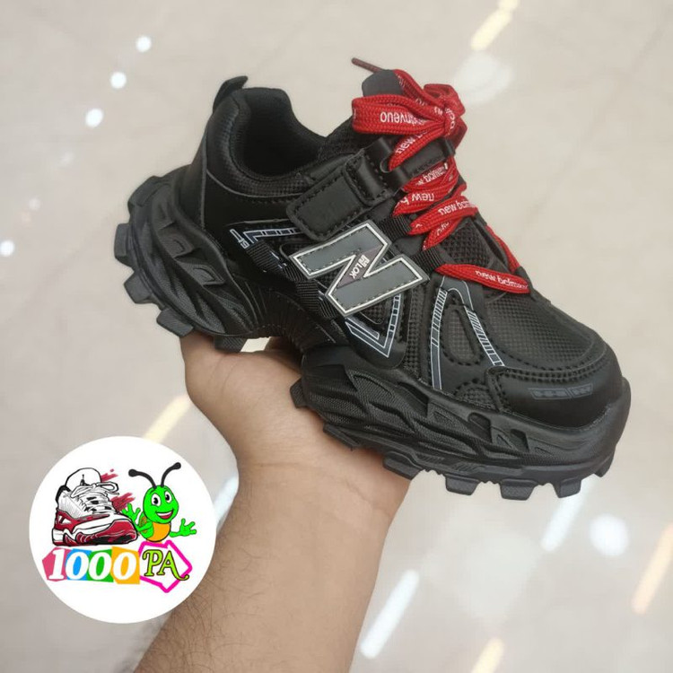 کتو نی وارداتی بچگانه طرح نیوبالانس (سایز 26 تا 37) - ضدآب، سبک و قابل شستشو-مشکی