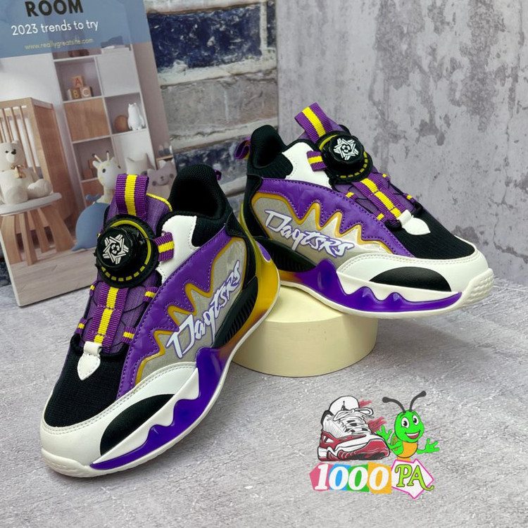 کتونی وارداتی مارک پسرانه طرح dayters زیپلاین کد 72 بنفش