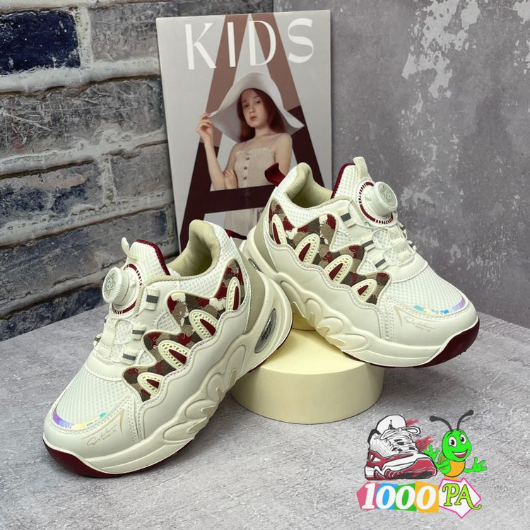 کتونی بچگانه وارداتی زیپلاین کد 128 - زیره pu طبی کرم