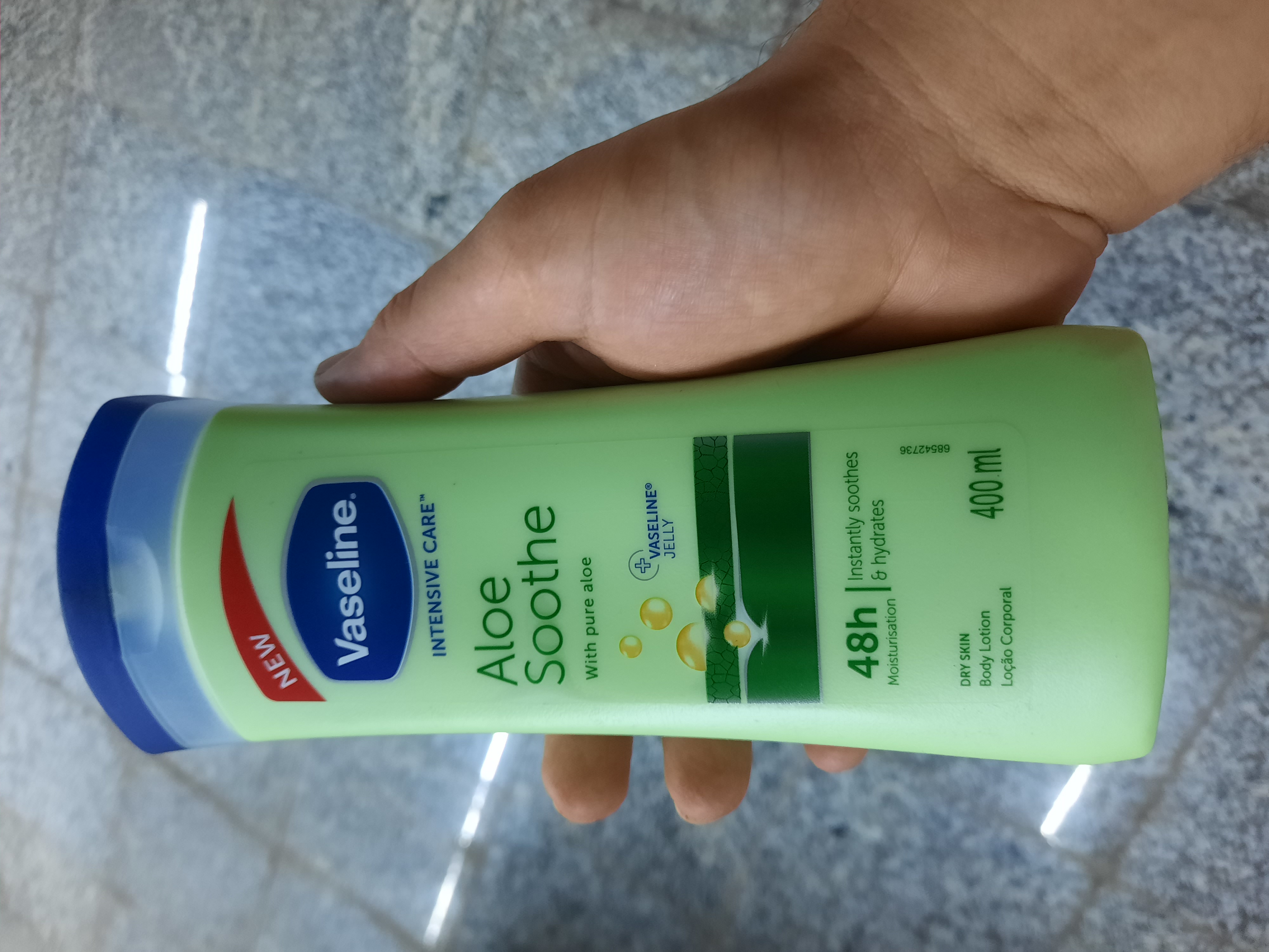 لوسیون بدن وازلین آلوئه ورا Aloe Soothe آبرسان قوی پوست خشک 400ml