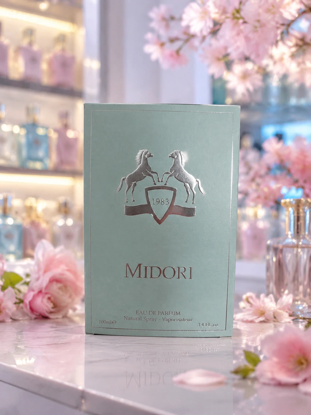 ادکلن میدوری 1983 MIDORI | رایحه خنک و شیرین  با رایحه میوه های خنک و گل های لطیف  مناسب روزهای بهاری و تابستانی - حس وقار ، تمیزی و اعتماد بنفس