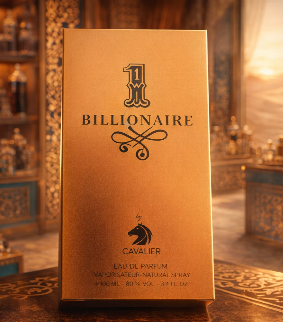 عطر بیلیونر کavalier مردانه 100 میل | رایحه گرم و شیرین الهام گرفته از Paco Rabanne 1 Million با حس لوکس، قدرتمند و اغواگر