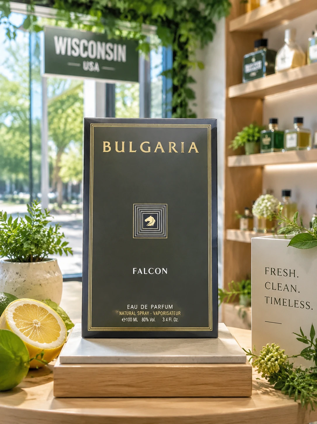 خرید عطر Bulgaria Falcon ادو پرفیوم مردانه 100 میل | رایحه مرکباتی چوبی خنک مناسب بهار و تابستان