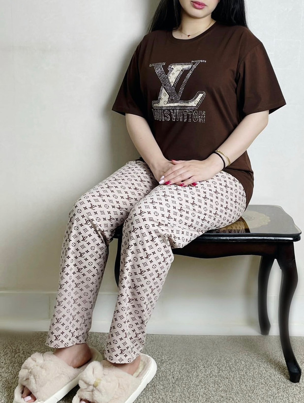 تیشرت شلوار ست لوکس LV