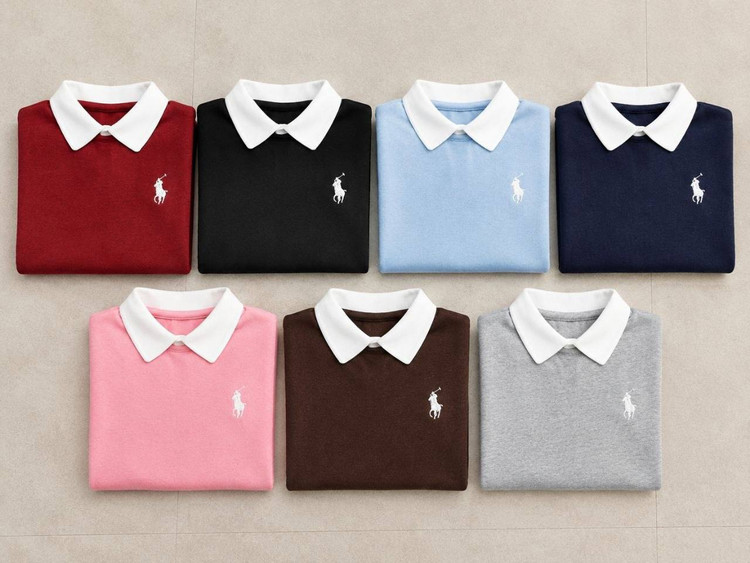 بلوز باکسی دورس تو کرکی POLO فری سایز ۳۸ تا ۵۰